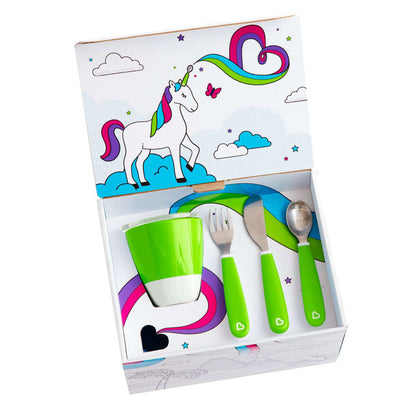 Munchkin 7-Delige Eetset Color Me Hungry Groen