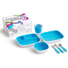 7-delige Eetset Color Me Hungry blauw