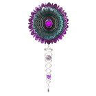 Windspinner 60 cm roestvrij staal kristal