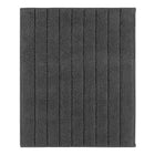 Badmat 50x60 cm donkergrijs katoen