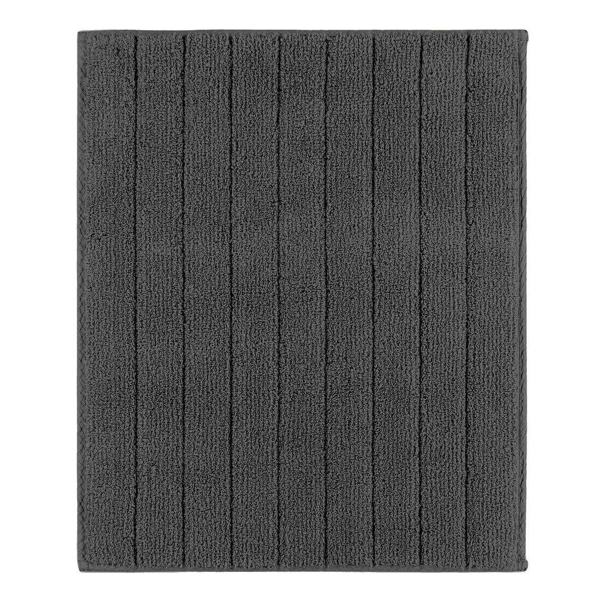 Badmat 50x60 cm donkergrijs katoen