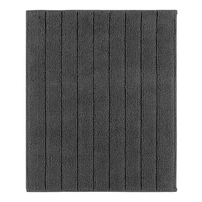 Badmat 50x60 cm donkergrijs katoen