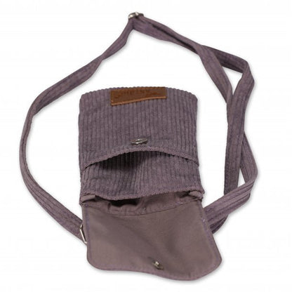 Mobieltasje corduroy lavendel 10,5x18,5 cm