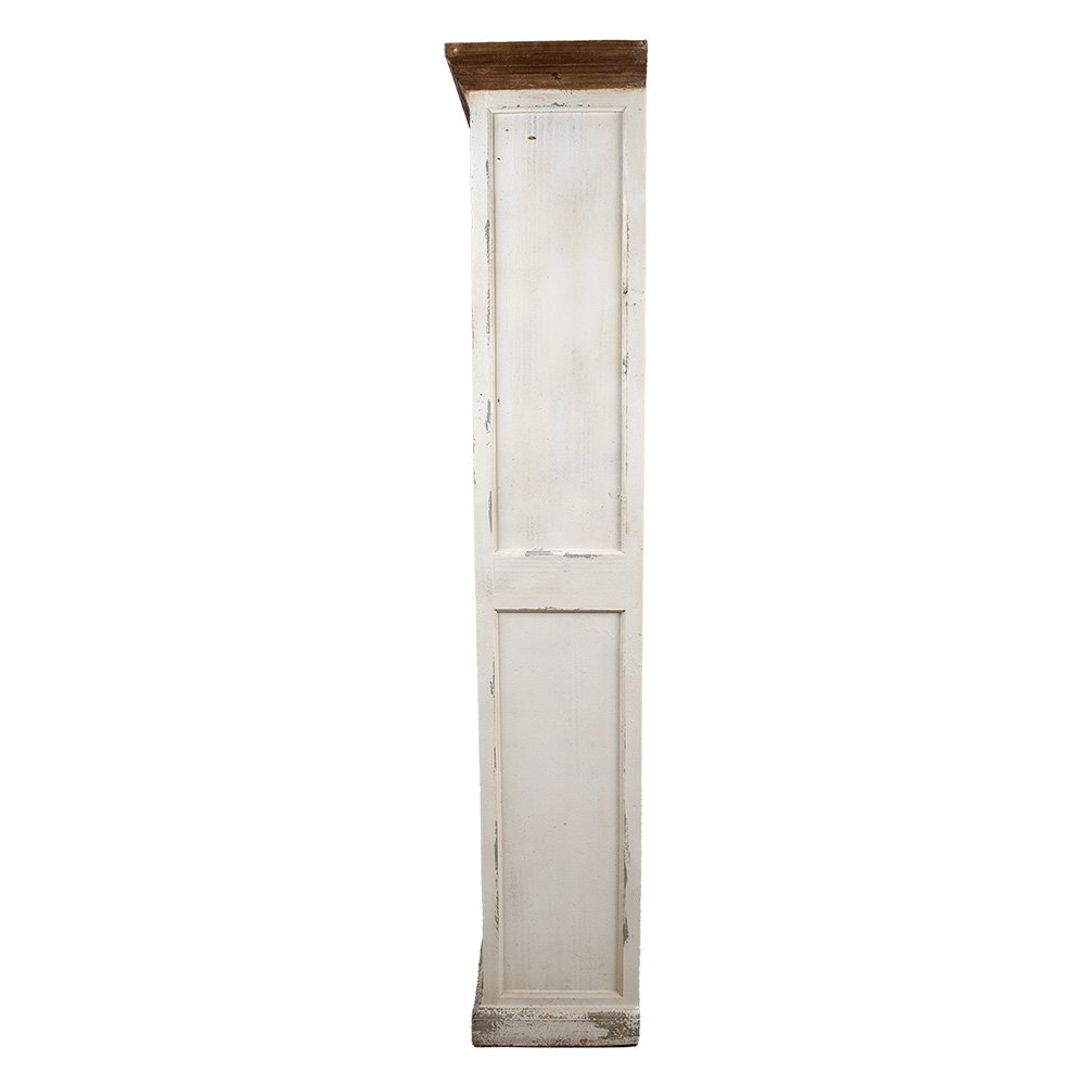 Boekenkast 120x36x195 cm wit hout
