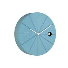 Wandklok Karlsson 28 cm blauw plastic
