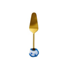 Taartschep goud blauw 28 cm staal
