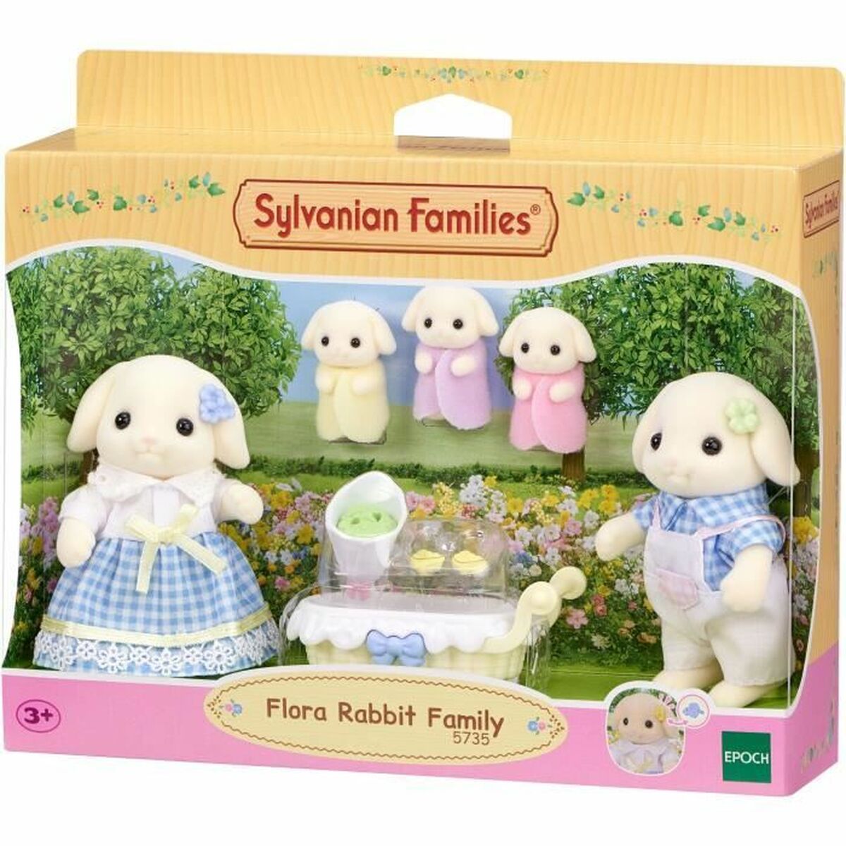 Sylvanian Families Accessoires Voor Poppenhuis Sylvanian Families 5735 Flora Rabbit Family