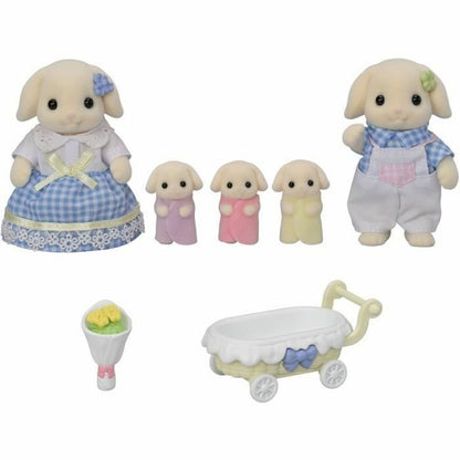 Sylvanian Families Accessoires Voor Poppenhuis Sylvanian Families 5735 Flora Rabbit Family