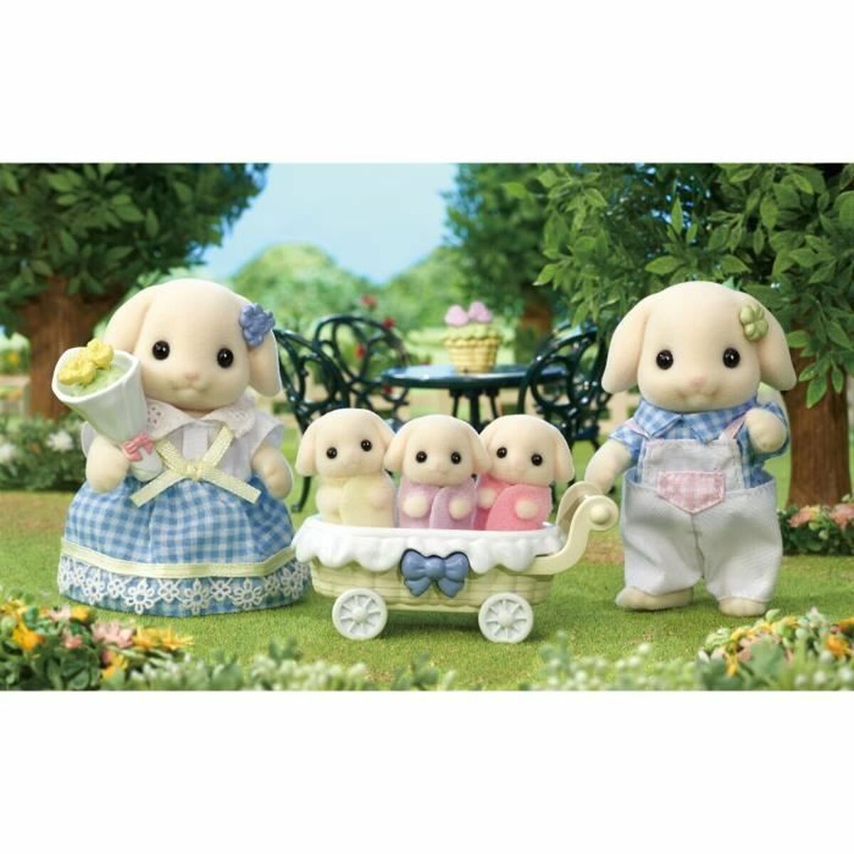 Sylvanian Families Accessoires Voor Poppenhuis Sylvanian Families 5735 Flora Rabbit Family