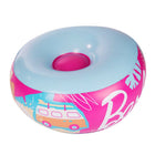 Barbie opblaasstoel 35x62 cm roze blauw