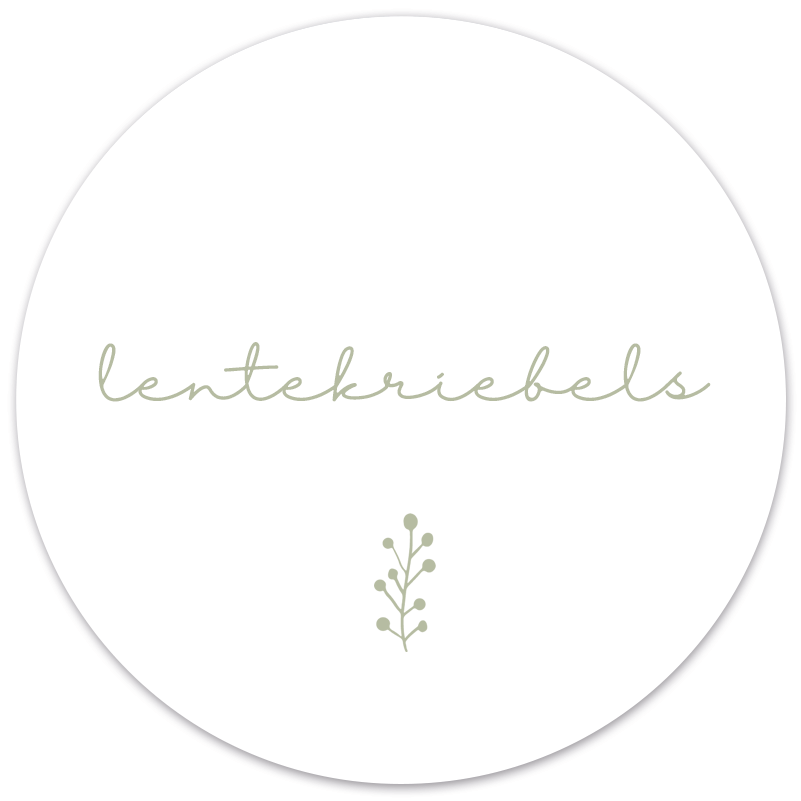 Muurcirkel lentekriebels Dibond/Forex