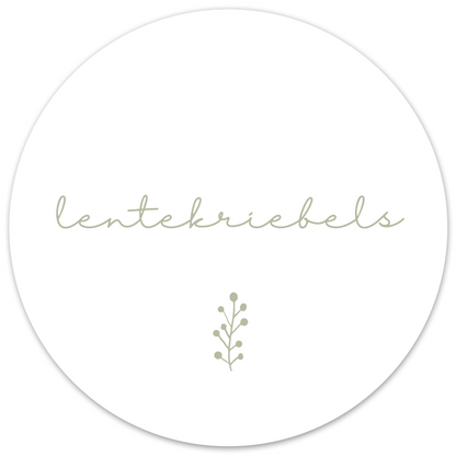 Muurcirkel lentekriebels Dibond/Forex