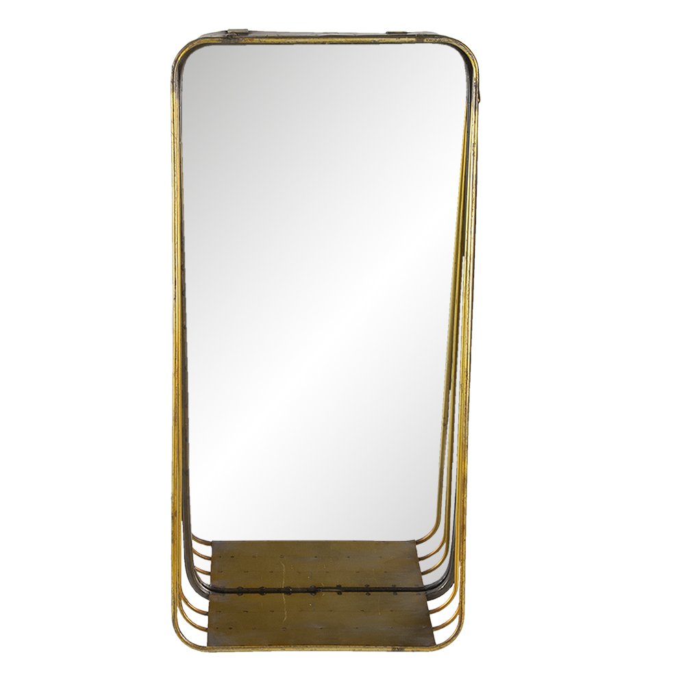 Mirror 24x49 cm Copper-colored Metal Large Mirror