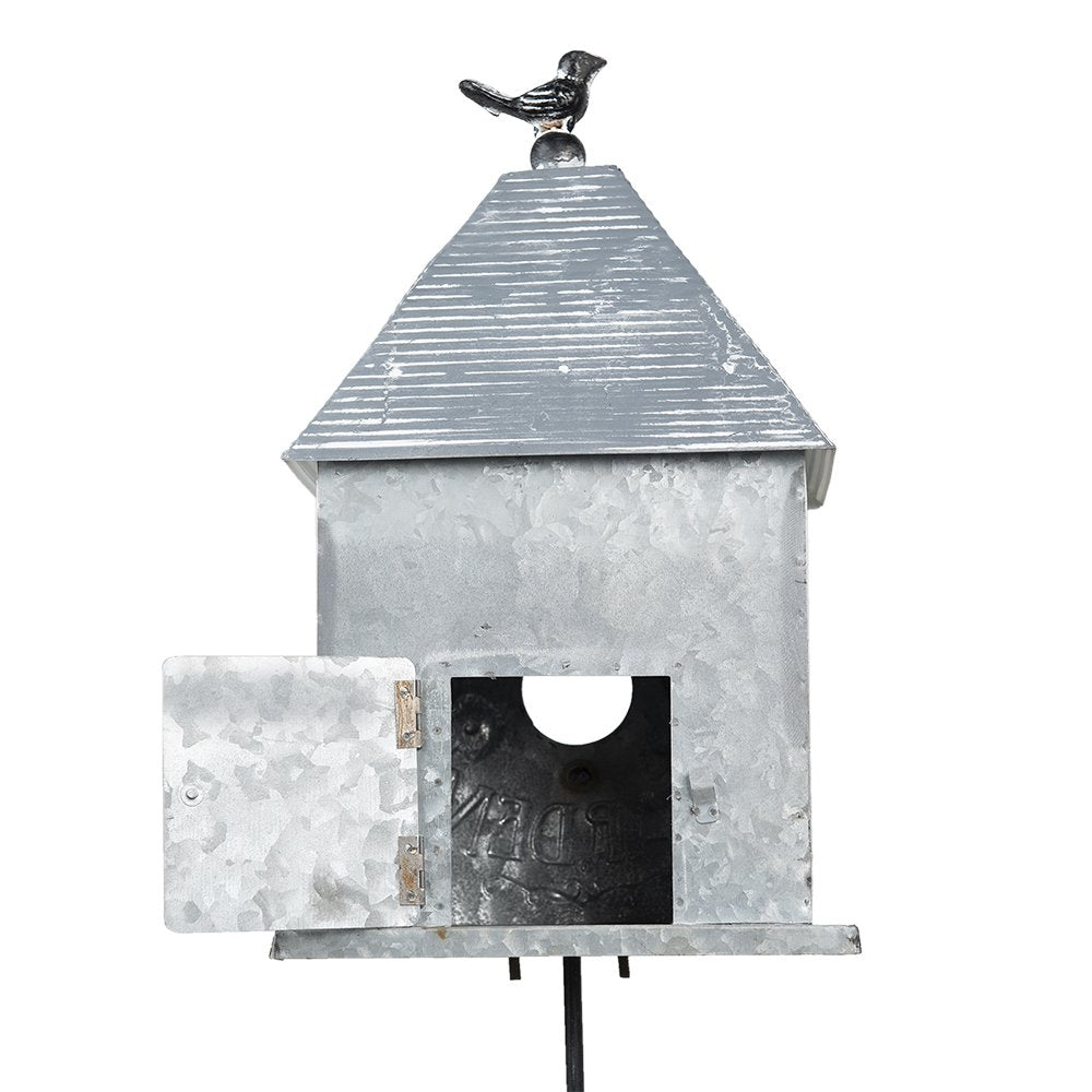 Tuinprikker vogelhuis 18x13x109 cm