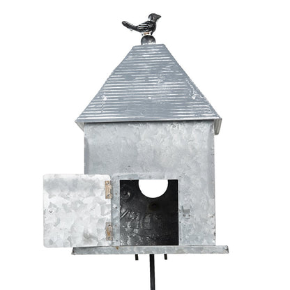 Tuinprikker vogelhuis 18x13x109 cm