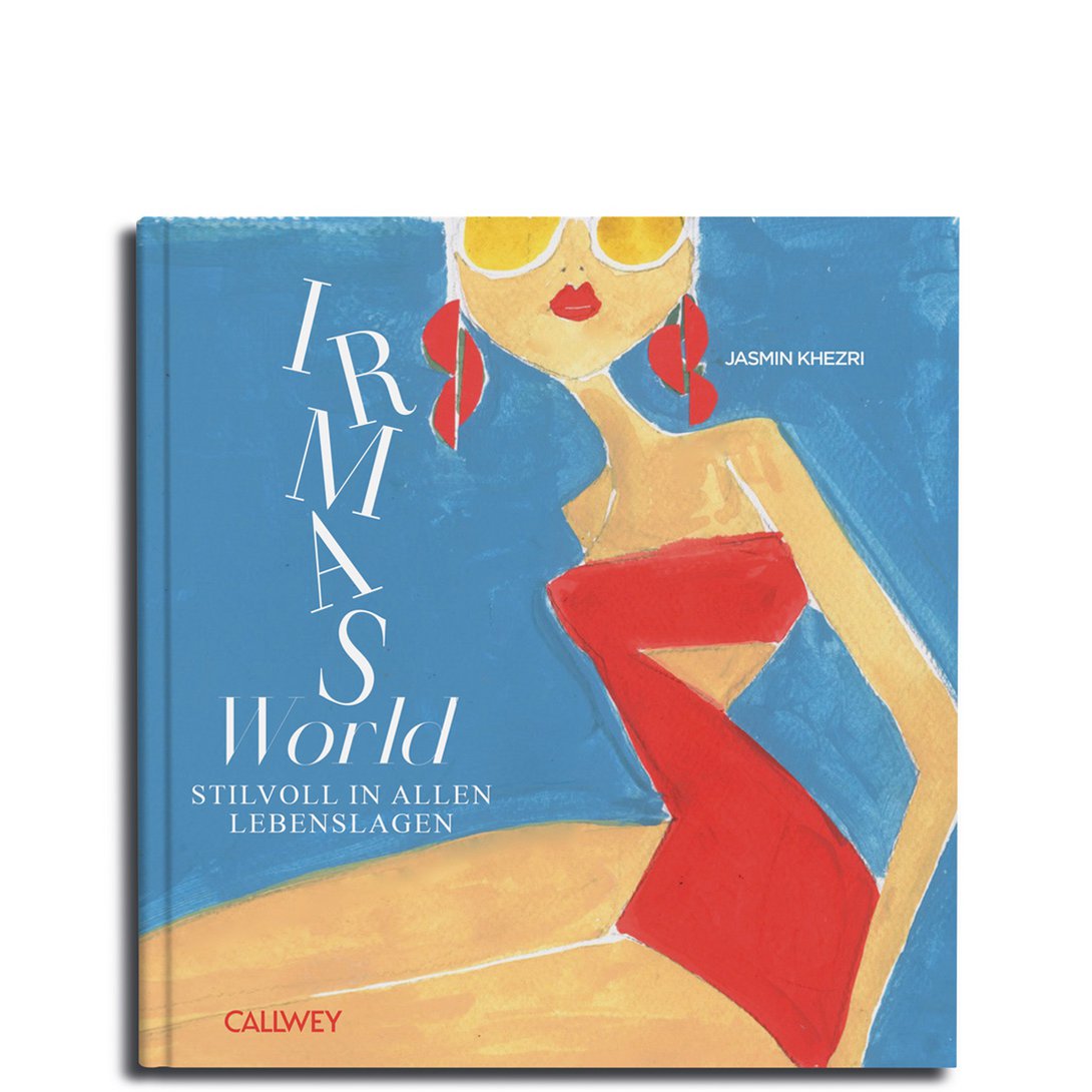 Modeboek Irma's wereld 28x25 cm rood