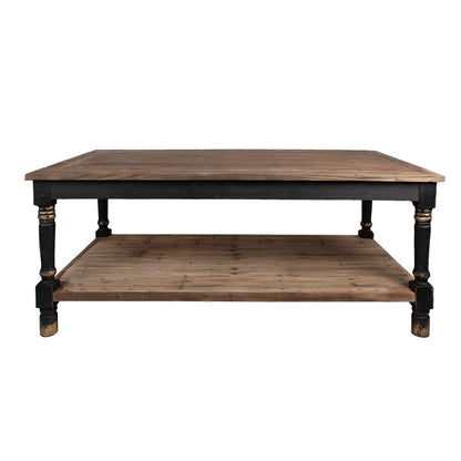 Tafel Zwart Bruin 200x100x85 cm