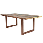Table 160x85 cm, colorful reclaimed wood