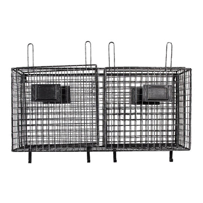 Wandrek 56x12x65 cm metaal zwart