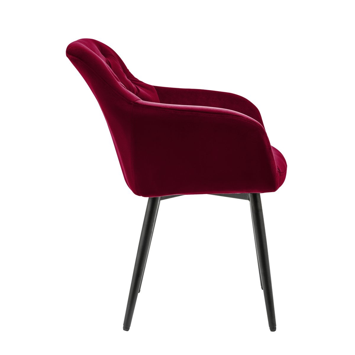 Armchair red velvet