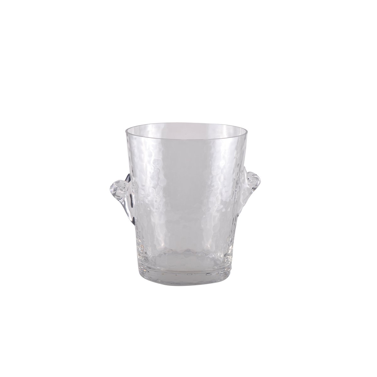 Champagne emmer gerookt gehamerd glas
