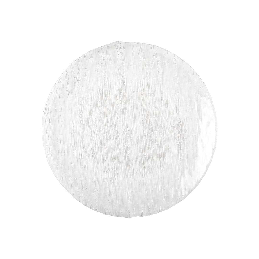 28 cm transparent flat plate
