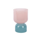 Vaas 22 cm glas roze
