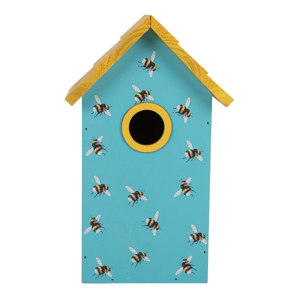 Birdhouse 15x10x22 cm Blue Wood