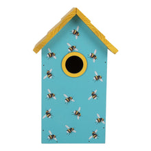 Vogelhuis 15x10x22 cm Blauw Hout