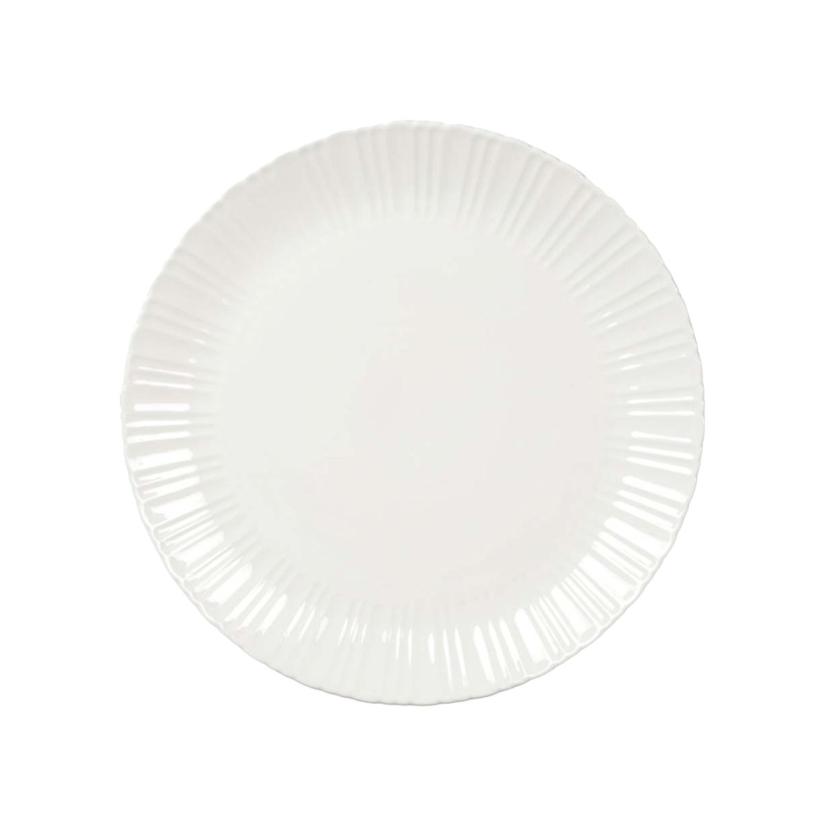 White Flora Flat Plate 26.6x26.6x2cm