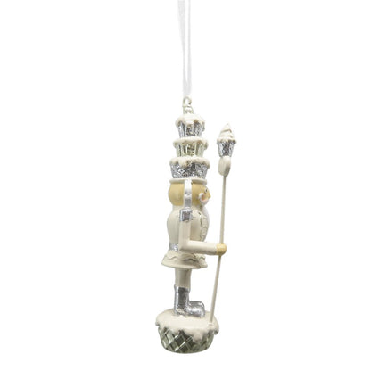 Kersthanger Notenkraker 11 cm Beige Kunststof Kerstdecoratie