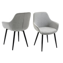Set van 2 Fauteuils Lichtgrijs Voor Woonkamer Comfort
