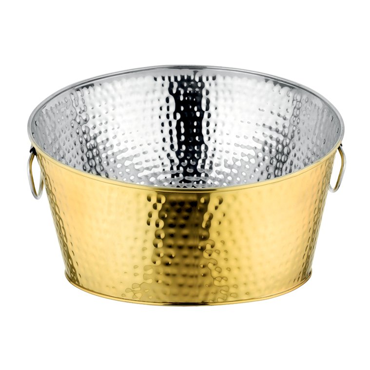 Aulica Gehamerde Gouden Champagne Emmer 38 Cm Tafeldecor