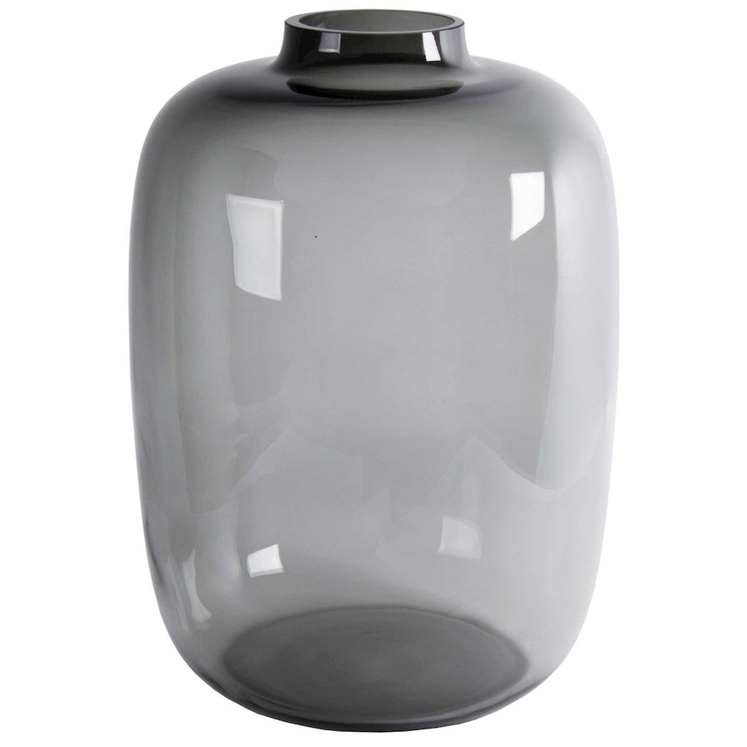 Vaas glas Artic grey Ø17xH24 cm