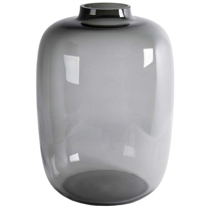 Vaas glas Artic grey Ø17xH24 cm