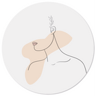 Muurcirkel lady 2.0 Dibond/Forex 3 mm