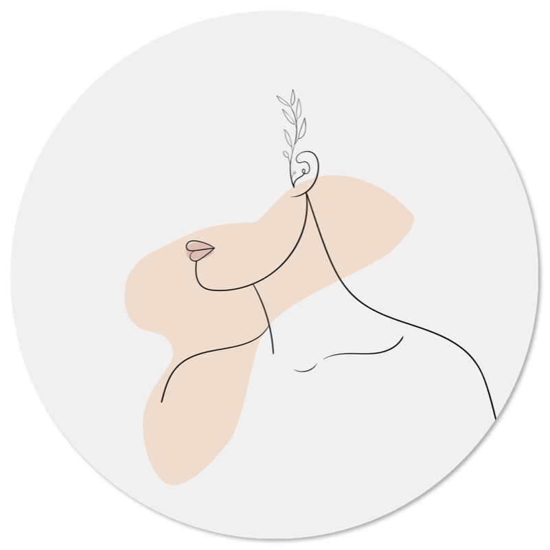 Muurcirkel lady 2.0 Dibond/Forex 3 mm