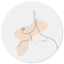Muurcirkel lady 2.0 Dibond/Forex 3 mm