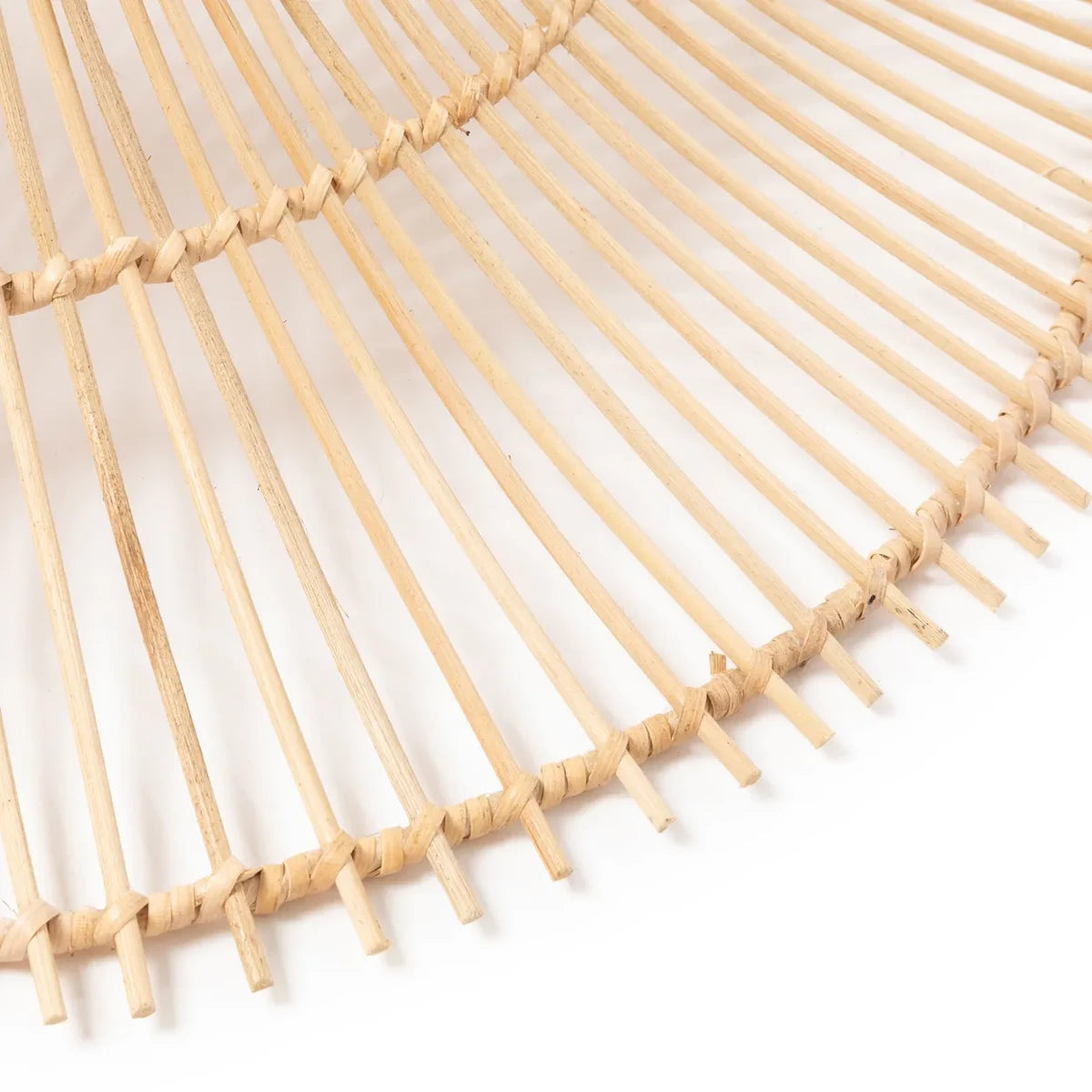 Hanglamp riet XL koepel naturel