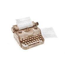 Houten puzzel 3D typewriter 27x23,2x14,6 cm berkenmultiplex