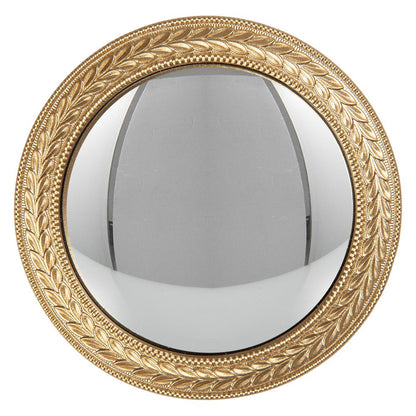 Convex mirror Ø 13x2 cm Gold-colored Plastic