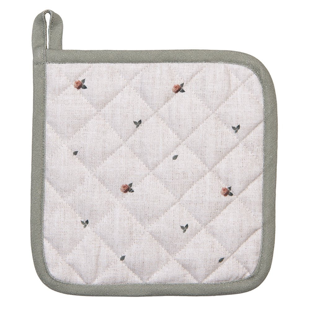Pot holder 20x20 cm Beige Cotton