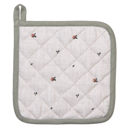 Pot holder 20x20 cm Beige Cotton