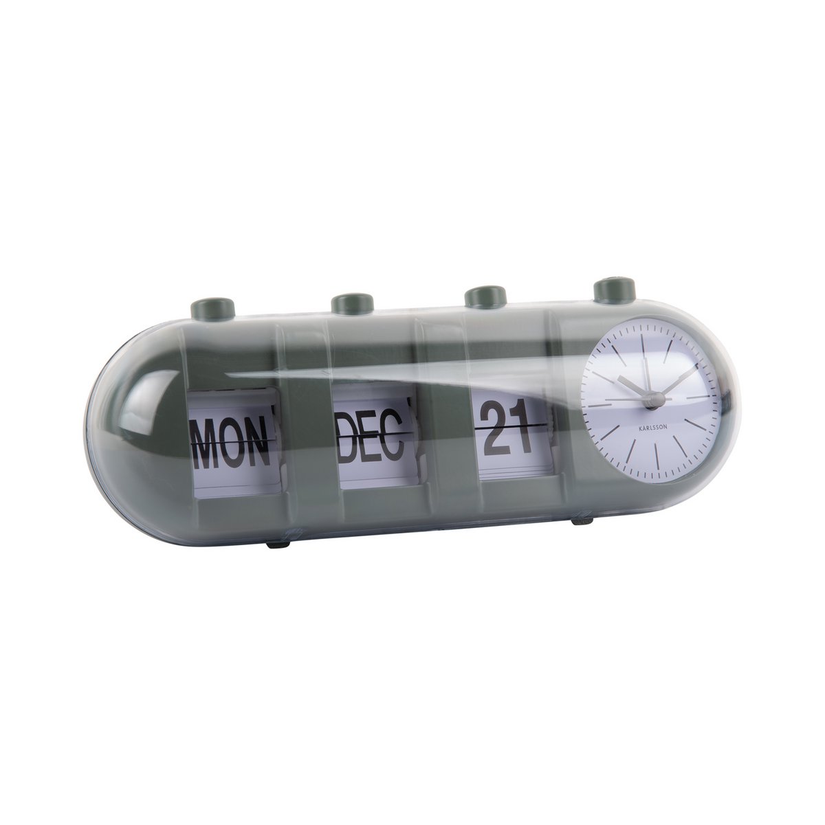 Alarm Clock Retro Tube Calendar Flip