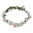 Haarband wit synthetische bloemen