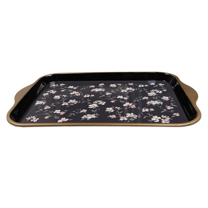 Tray 38x27x2 cm Black Plastic