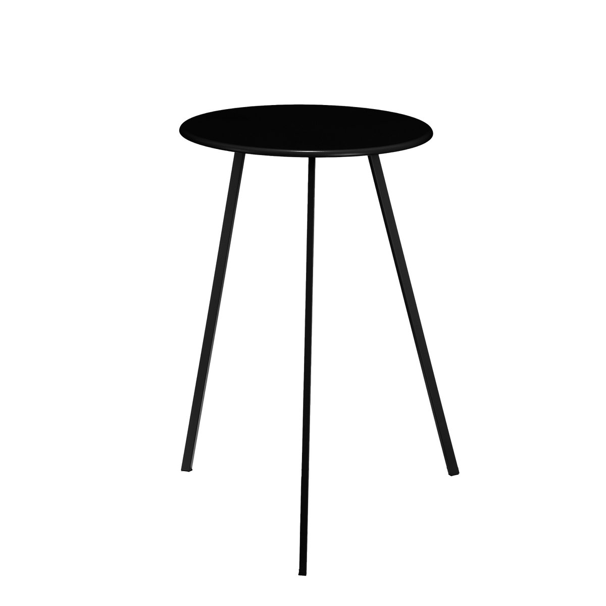 Bijzettafel metaal zwart Ø38x58 cm