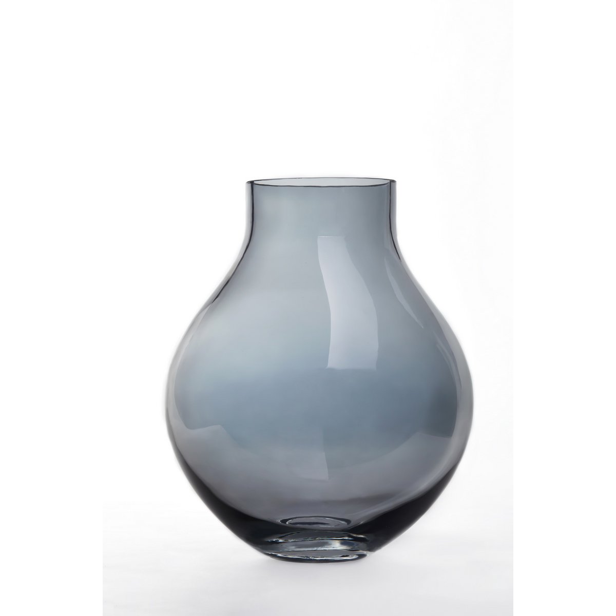 XL Glazen Vaas In Bolvorm 36 Cm Hoog 9 Mm Dik Glas