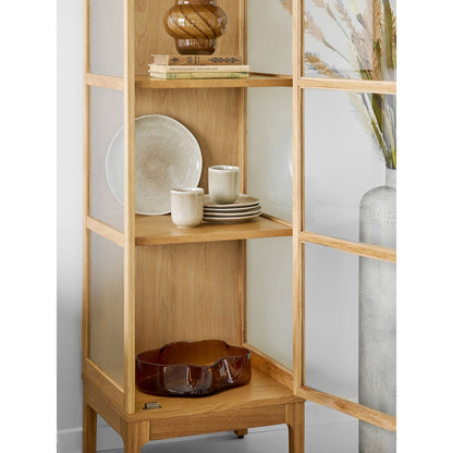 Lunchbord keramiek beige ø21 cm set van 4