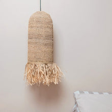 Hanglamp raffia 25x50 cm